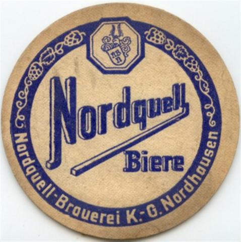 nordhausen ndh-th nordquell 1a (rund215-nordquaell biere-blau)